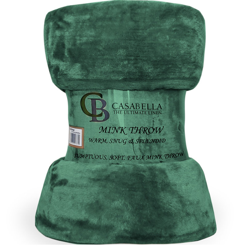 Throw Blanket, W200cm x L240cm, Forrest Green
