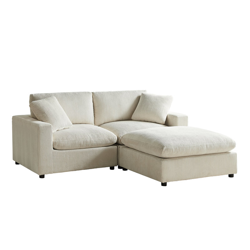 Modular 3-piece Chofa - Beige, Charcoal 