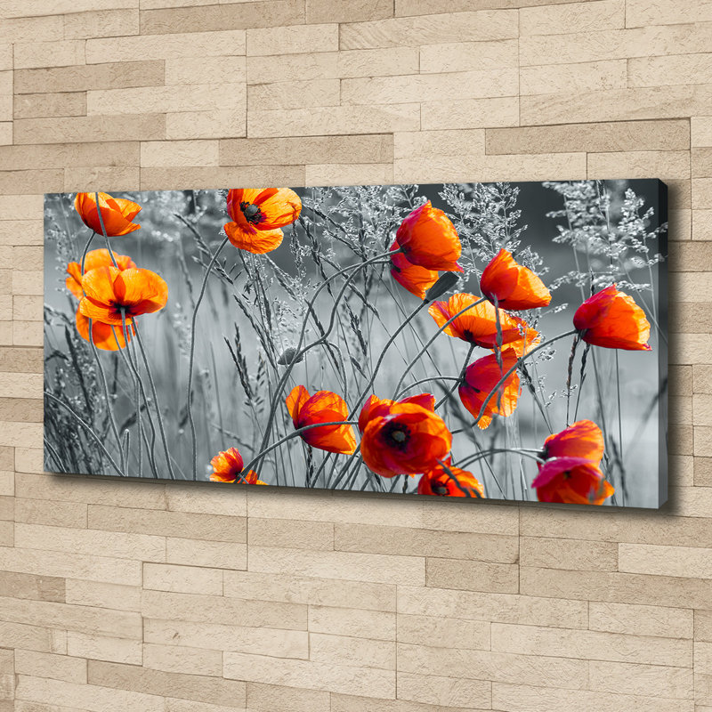 Field Poppies - Wrapped Canvas Print