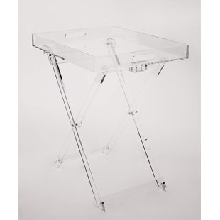 Table de plateau pliante acrylique