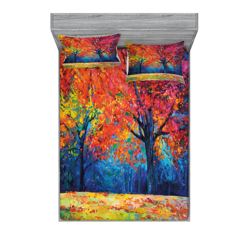 Microfiber Sheet Set, Queen Sheet Set with Fitted Sheet