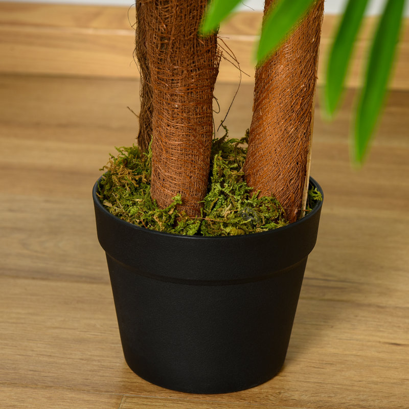 120cm Faux Palm Tree in Pot, 140" H x 18" W x 18" D