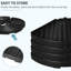 Poids de base du parasol toutes saisons - 150 lb Charge, 4, noir, remplissable à l'eau / sable, texture semblable, utilisation extérieure robuste avec sable, aspect,