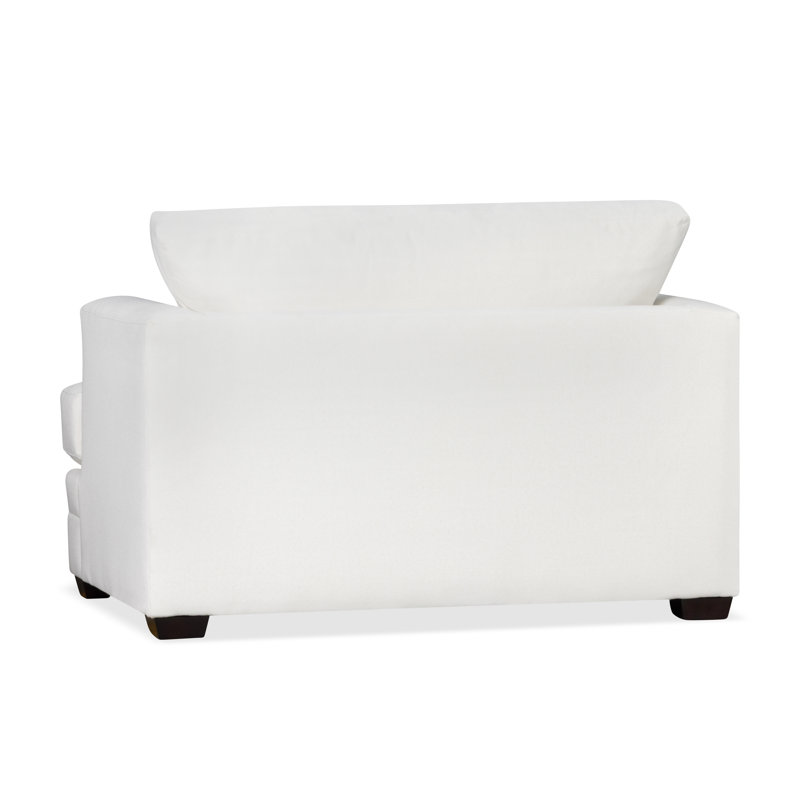 Chaise et demi rembourrée Edan, Toile bleu marine Sunbrella®