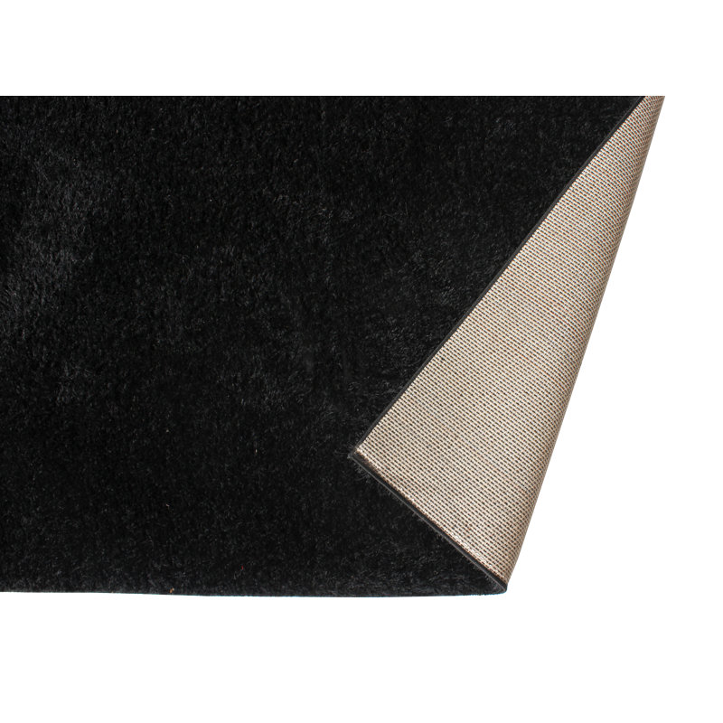 Tapis noir Feather Talisha, Rectangle 5 pi 3 po x 7 pi 2 po