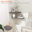 Ensemble de 3 tablettes d'angle flottantes en bois avec trou pour cordon