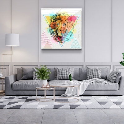 Élégante peinture décorative en verre trempé, 40 x 40 po | 100% verre trempé, épaisseur: 0,16 pouce | Impression UV pour des couleurs éclatantes et une durabilité | Parfait pour la décoration intérieure et les amateurs d'art