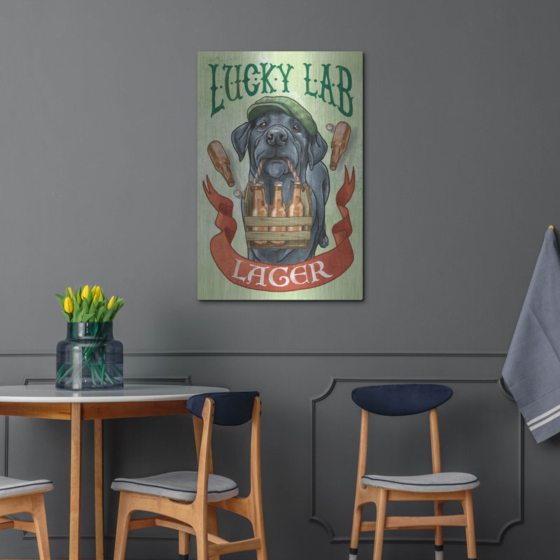 «Beer Dogs 5» par Mary Urban, art mural en métal, H 36 po x l 24 po