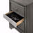 Gray Finish Nightstand-2038454858