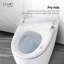 Toilette 1 pièce ENTO Dia Series à ouverture automatique 1,28 GPF avec double chasse d'eau, siège chauffant et capteur de pied