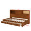 Lit de jour en bois avec 3 tiroirs de rangement, tableau souple supérieur, tablette et ensemble de prises et ports USB-472569798-472569817