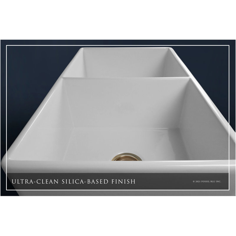 Luxury 33" L x 20" W Double Basin Undermount Kitchen Sink with Basket Strainer, Brushed Brass Accessories