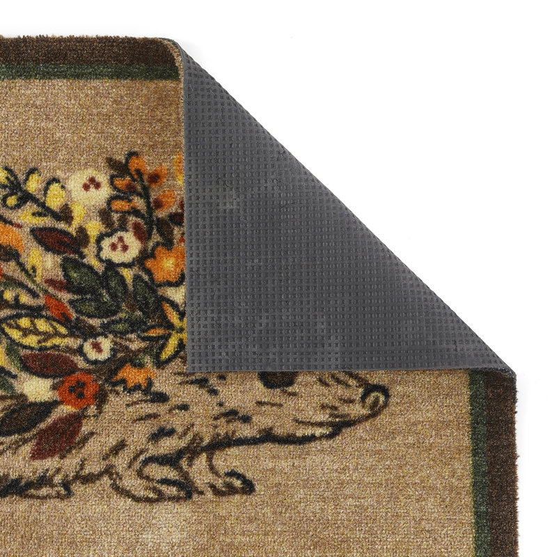 Nylon My Floral Hedgehog Indoor Mat