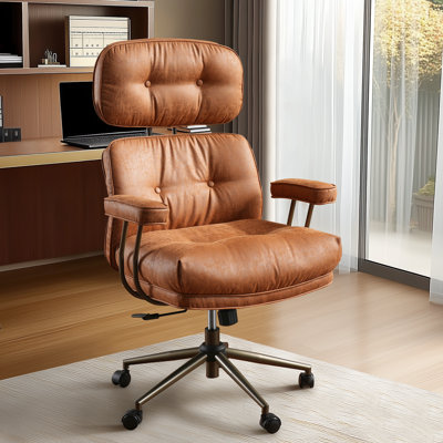 Chaise de bureau Schaffer, fauteuils de bureau ergonomiques grands et grands, fauteuil de direction à haut dossier réglable, fauteuil pivotant de soutien lombaire avec fonction berçante