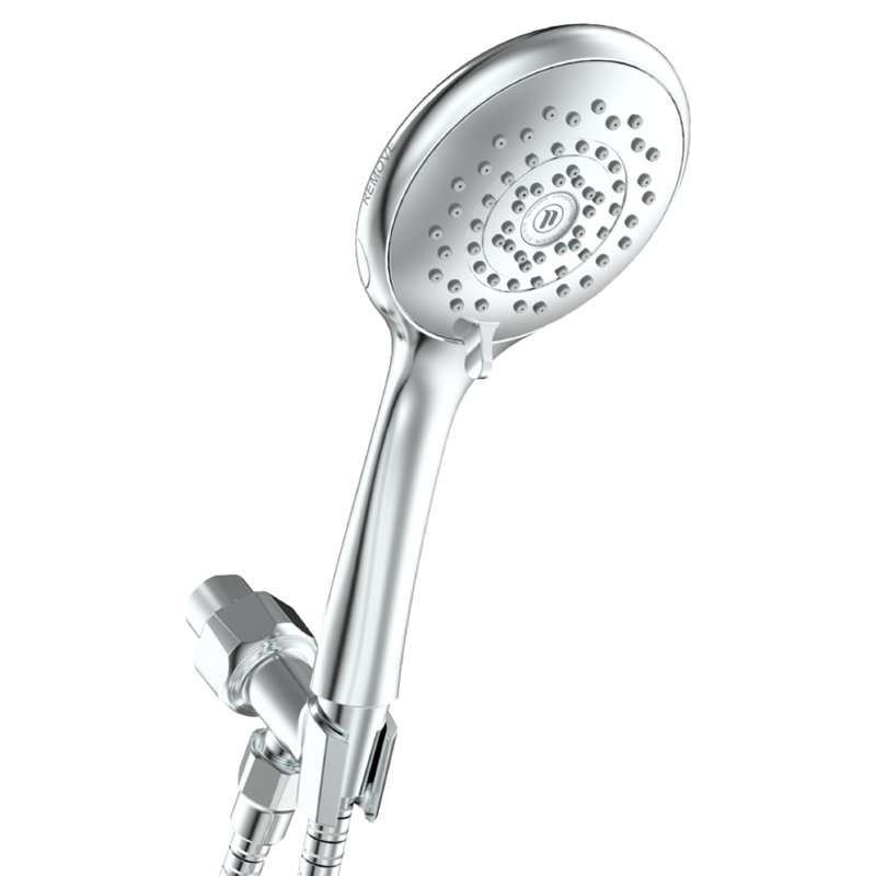 HealthGuard Chrome Handheld Shower Head with Adjustable Spray