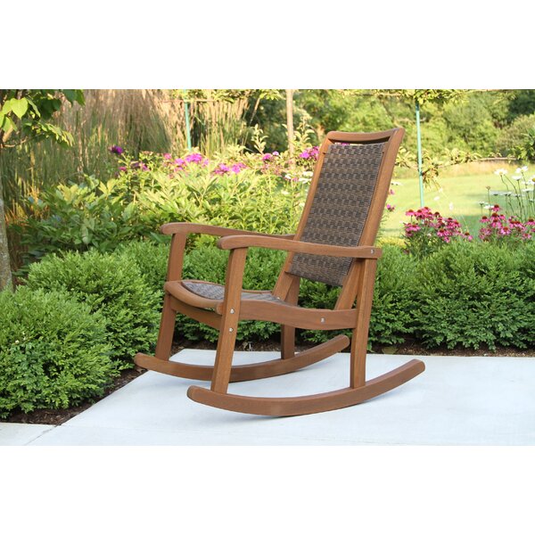 Birch Lane Arnot Wood Outdoor Rocker Chair & Reviews - Wayfair Canada