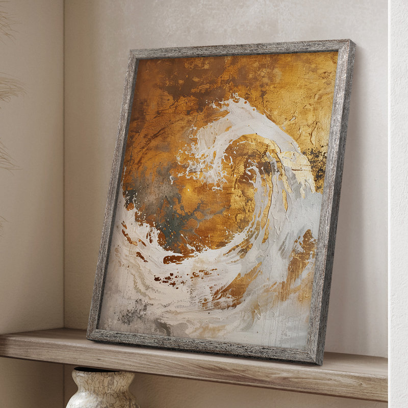 ABSTRACT Series CD XXVI, reproduction encadrée - bois massif, H 15 po x l 12 po