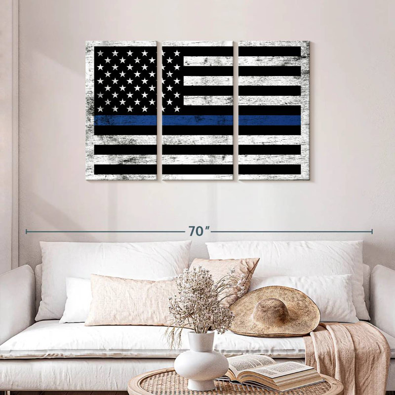 Lelar Police Support Flag, 28" H x 45" W