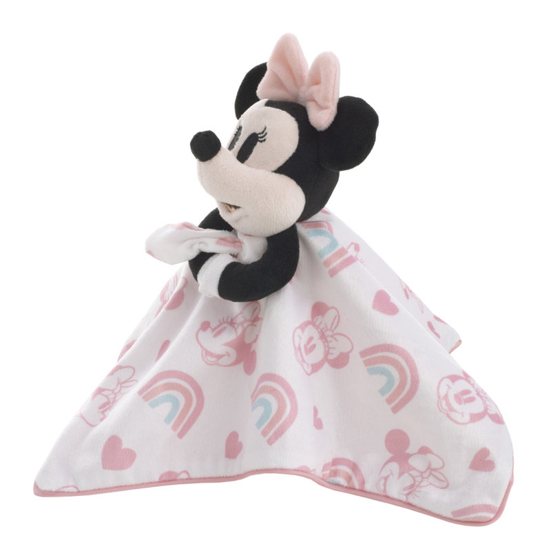 Couverture de sécurité NoJo Disney Minnie Mouse blanche, rose et turquoise