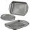 Circulon Bakeware Nonstick Toaster Oven and Personal Pizza Pan Baking Set, 4 Piece