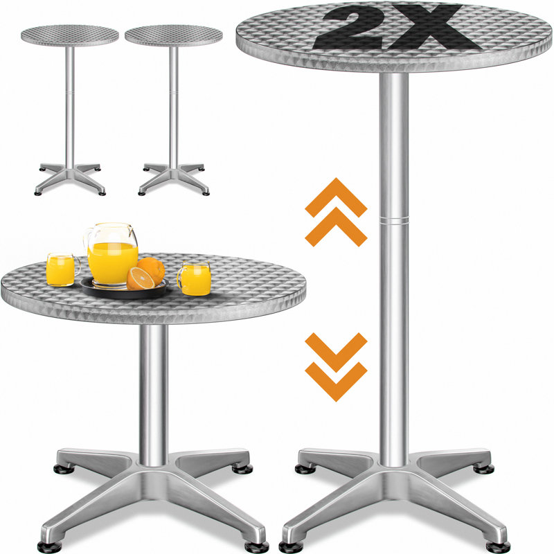 Metal Top Dining Table