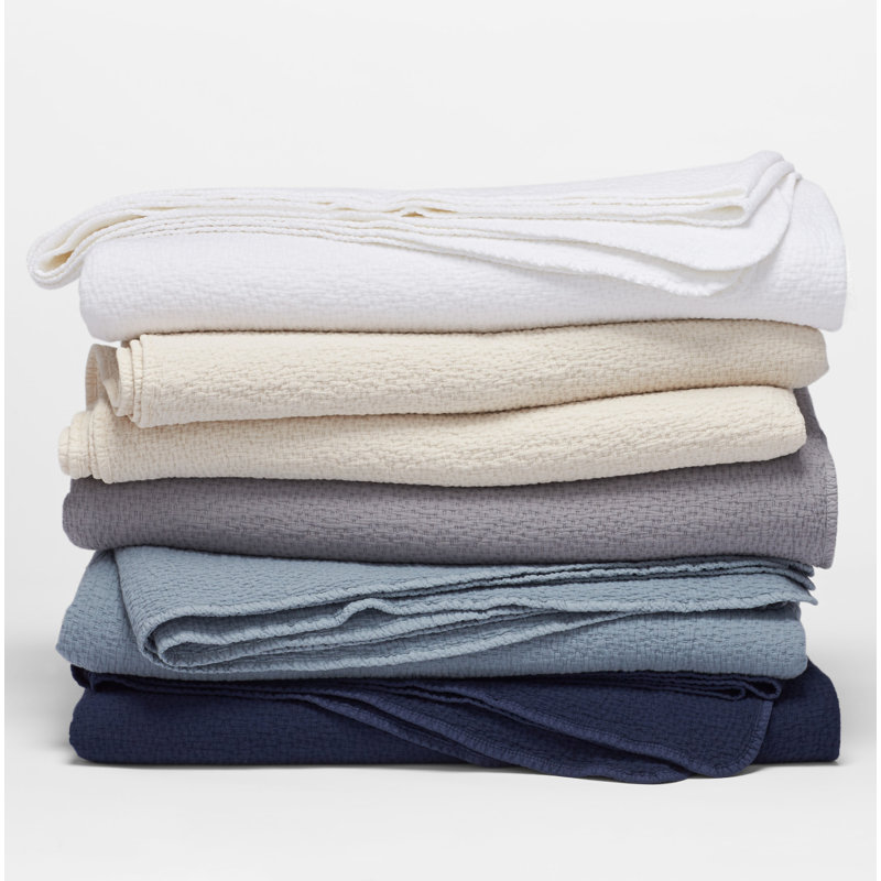 Cascade Coverlet, Alpine White, Twin Coverlet