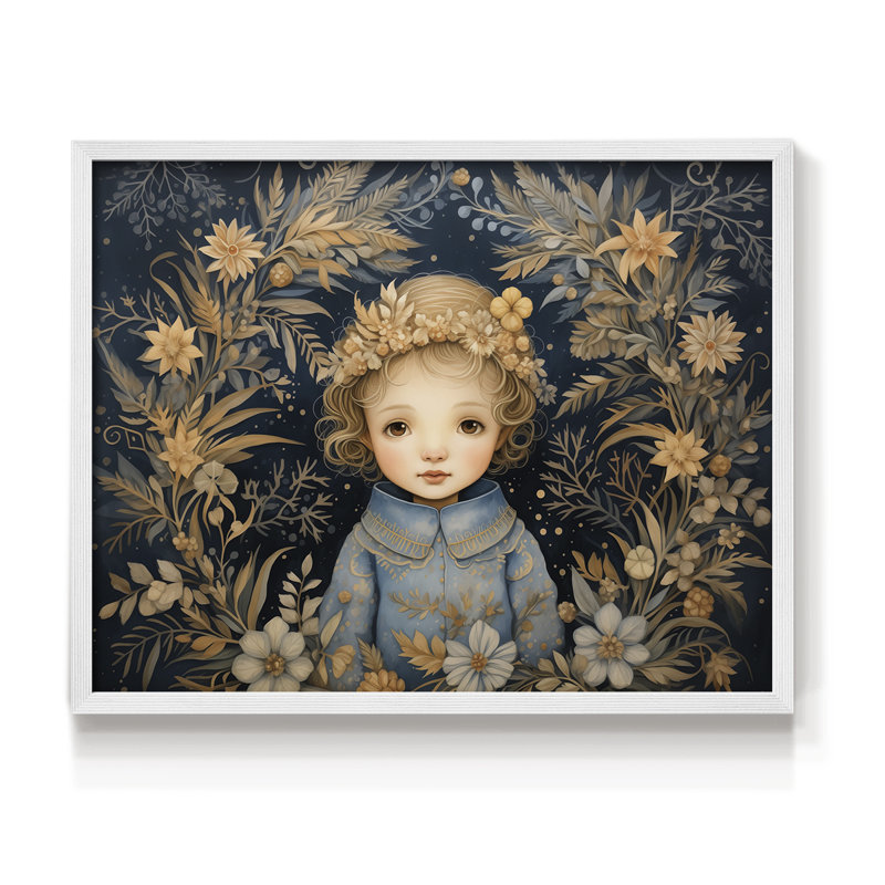 «Chirstmas Art» - CECXCV III - Reproduction encadrée - Restickable, H 22 po x l 28 po, Blanc
