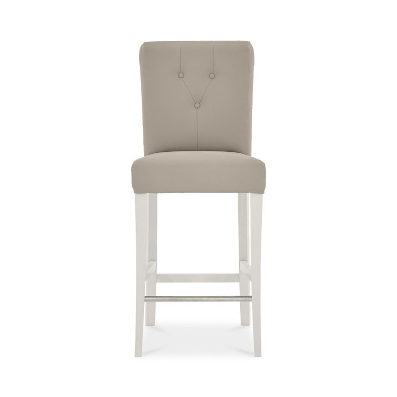 Snider Upholstered Adjustable Height Counter Stool with Solid Wood Frame