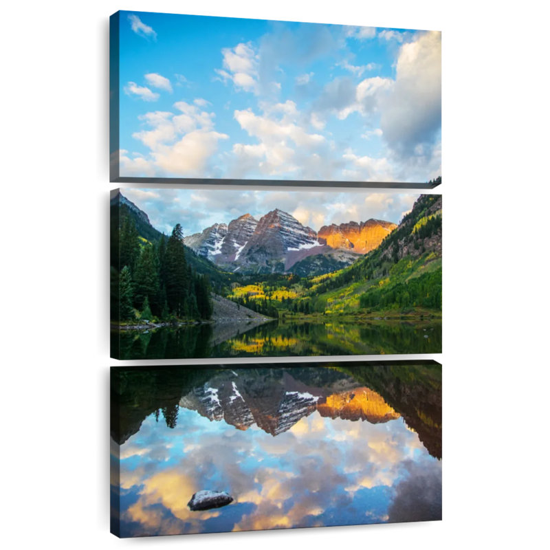 Alvord Maroon Bells Lake Sunrise, H 32 po x l 20 po