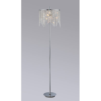 65'' Silver Traditional Floor Lamp