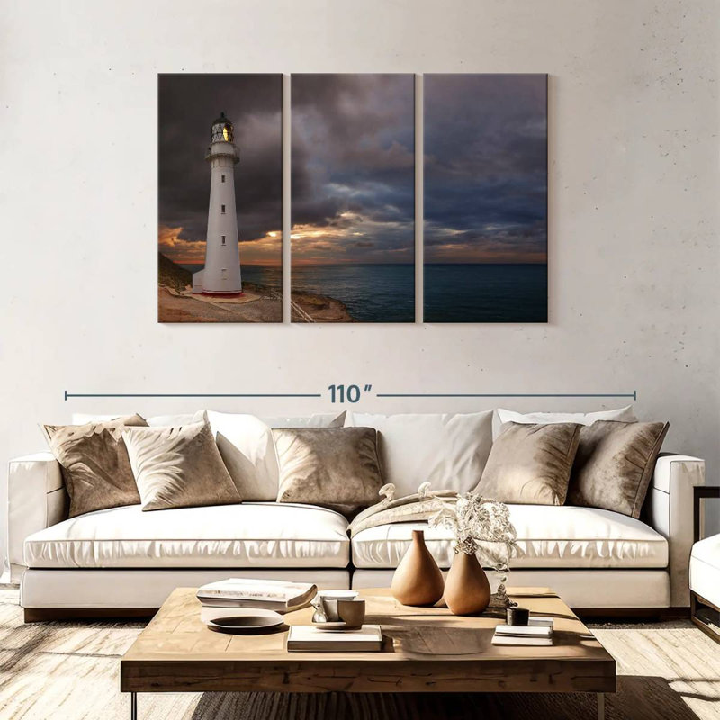 Phare d'Aletra Castle Point, H 48 po x l 74 po