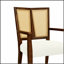 Ensemble de 2 chaises de salle à manger élégantes en rotin avec accoudoirs à dossier, confortables et durables pour les intérieurs modernes-1657818134-1657818135