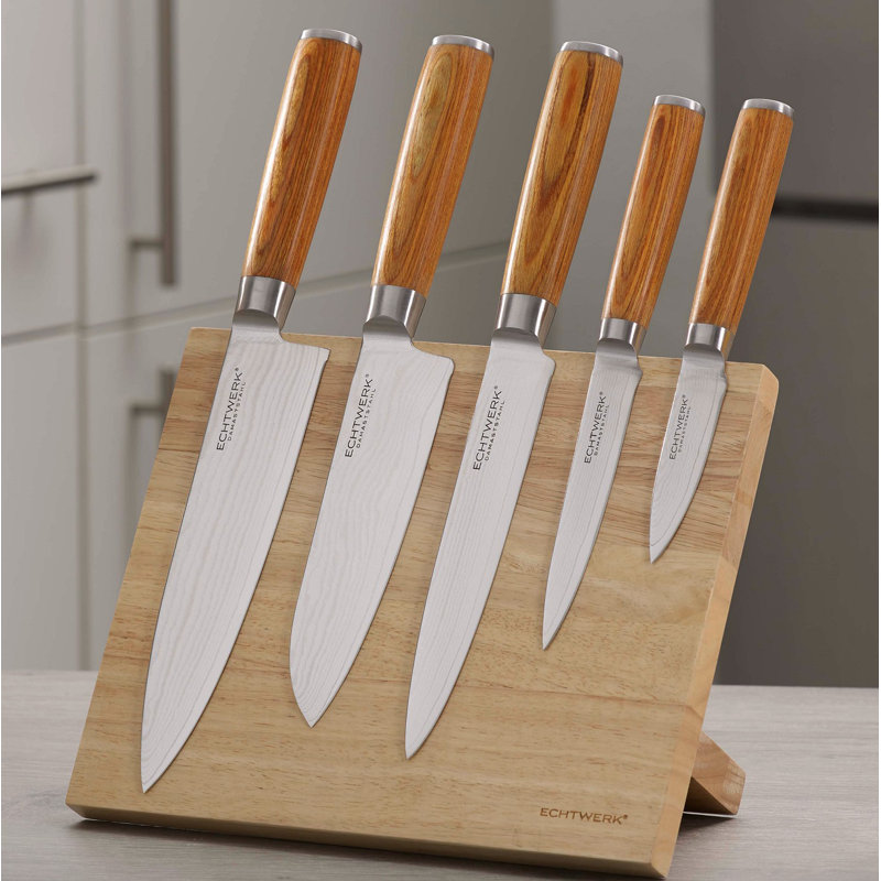 5-tlg. Messerblock-Set, Silver/Brown