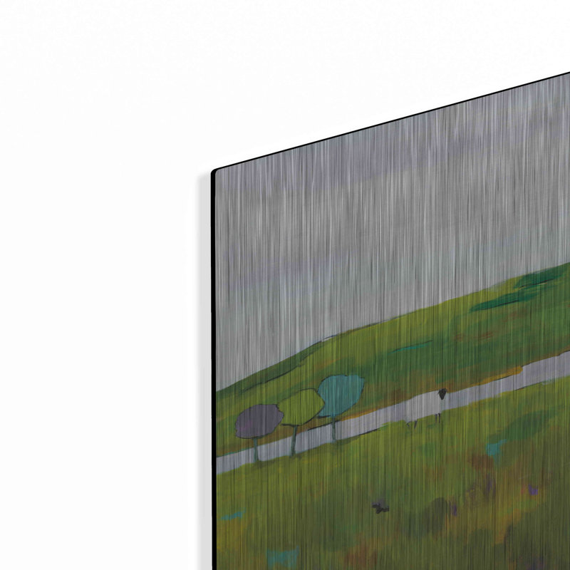 «Sheep In The Meadow» par Phyllis Adams, H 16 po x l 24 po