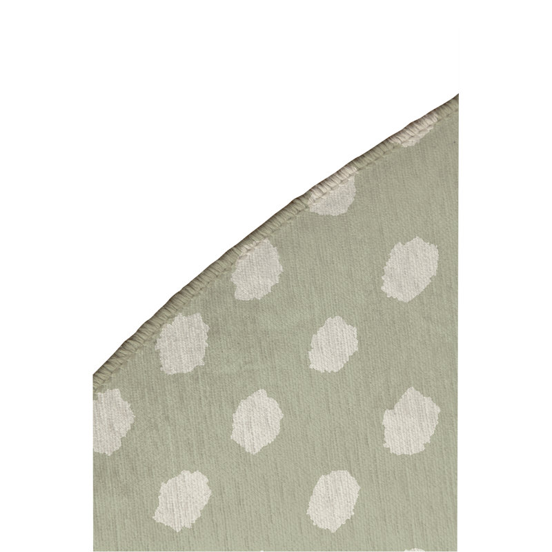 Tapis de jeu pour enfants Grunge Dot, Vert clair