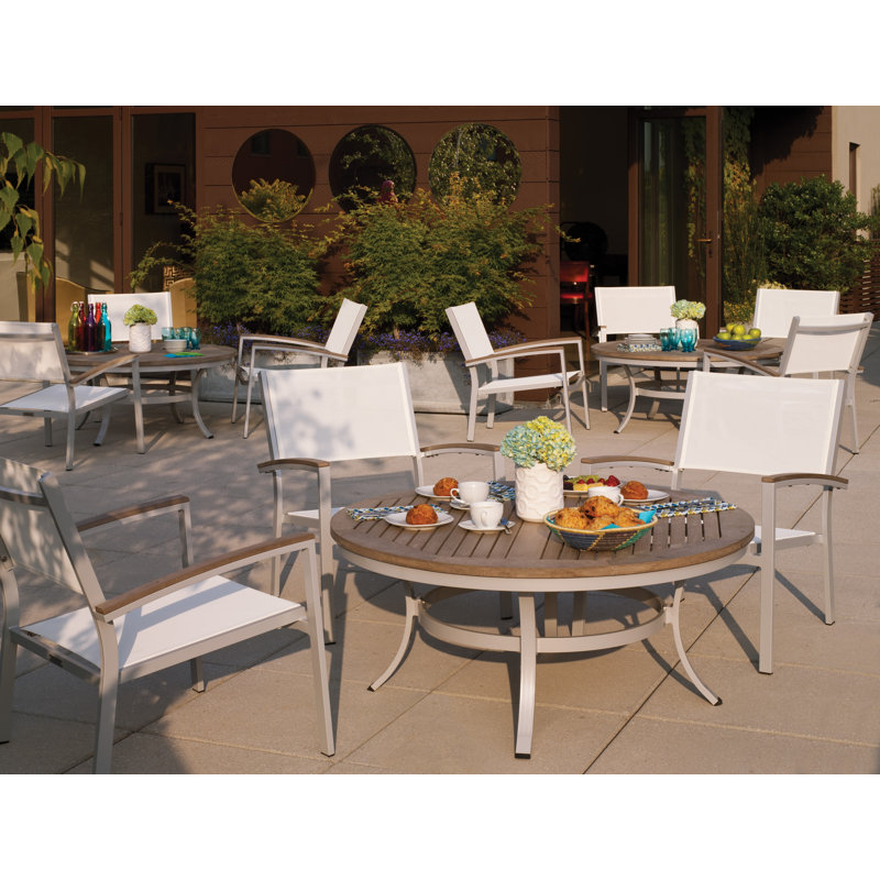 Travira 48" Chat Table, Tekwood Natural