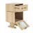MDF CREATIVE ROTATABLE ROBOT STORAGE SIDE TABLE, NATURAL COLOR