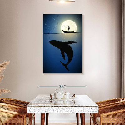 Pêche à la baleine au clair de lune Senne