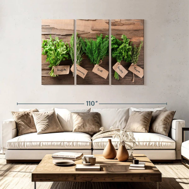 Harnek Bundled Fresh Herbs, 48" H x 74" W