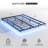 Kathrene Floating Metal Bed Frame with LED Lights and Charging Station, Open-Frame, Underbed Storage Space No Box Spring-1870686669