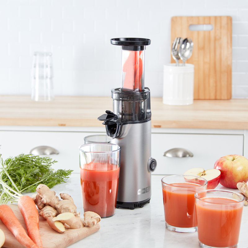DASH Deluxe Compact Cold-Press Power Juicer, Graphite