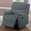 Fauteuil inclinable manuel avec appui-tête et dossier rembourrés Appui-tête gris foncé