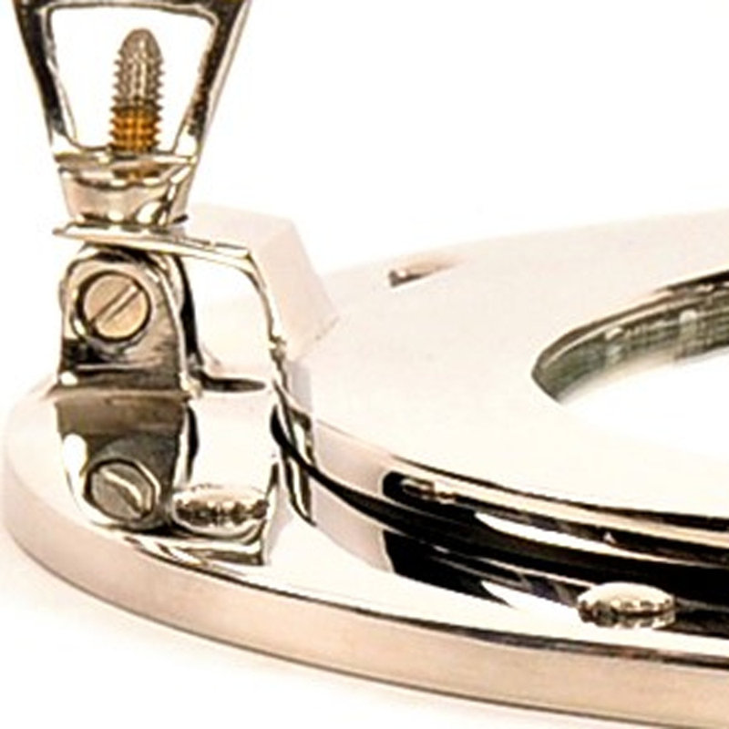 Miroir décoratif rond 12 po en laiton et argenté Tiverton