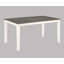 Magnifique table de salle à manger en bois à finition craie 6 pièces gris