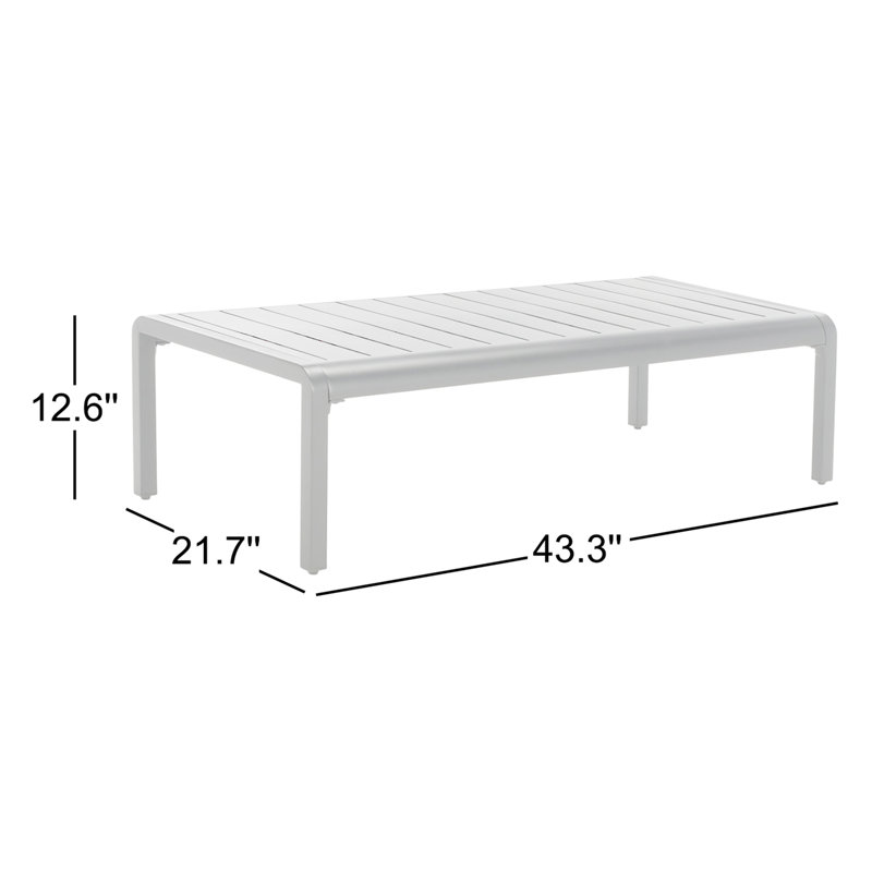 Guam Aluminum Outdoor Coffee Table