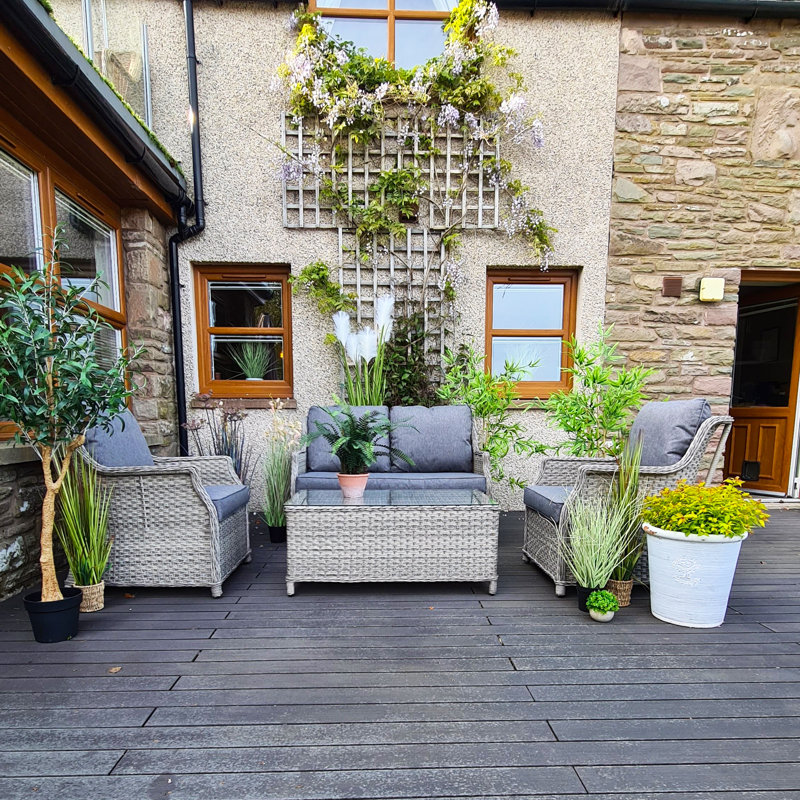 Spaldings 4 Seater Rattan Sofa Set