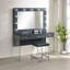 Tabouret de coiffeuse carré rembourré-307231616
