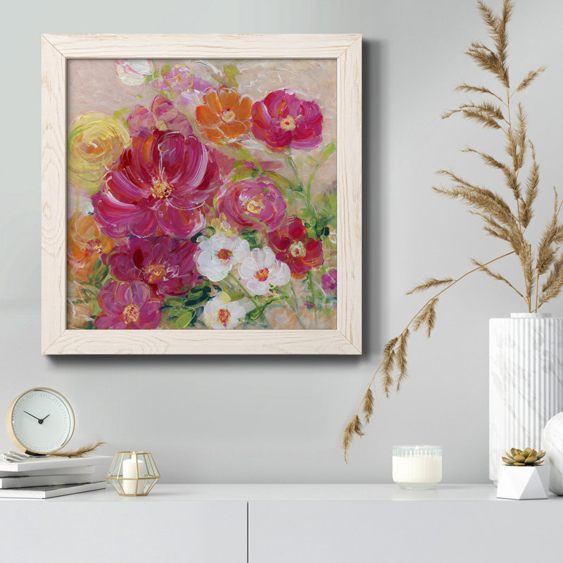 Eucalyptus Grove - Peinture sur toile encadrée, H 27,5 po x l 27,5 po x P 1,5 po, Cadre blanc