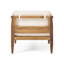 Fauteuils club d'extérieur en bois d'acacia avec coussins Aston - teck-1555955943