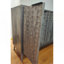 Armoire de buffet de style moderne, armoire de buffet avec rangement, armoire de rangement avec 4 portes en relief en forme de losange pour le salon, la salle à manger, le vestibule, le couloir, la cuisine, gris
